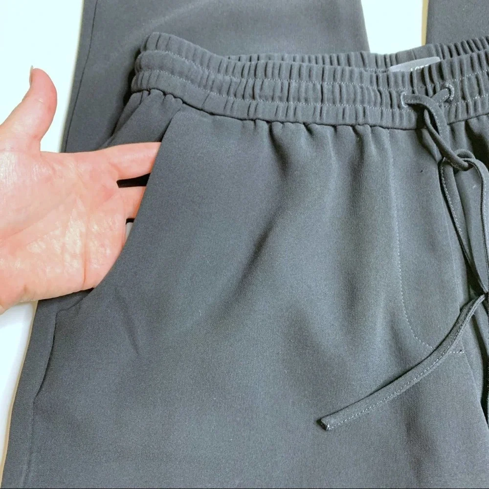 J. Crew sz 8 black Drapey drawstring crop Pants